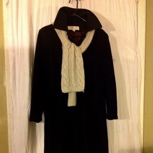 long fully lined lambswool Liz Claiborne coat